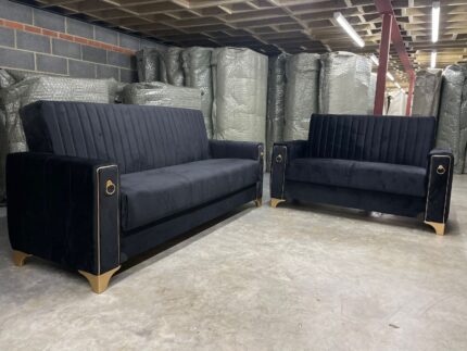 Black Violet Turkish Sofa Bed