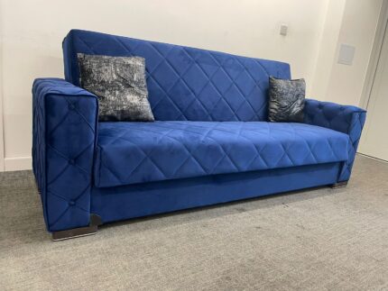 Chester Blue Turkish Sofa Bed