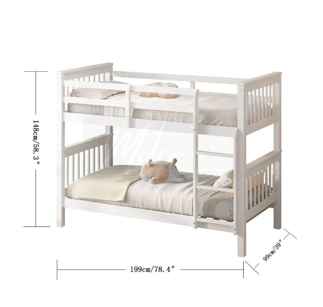 Trio Single & Double Bunk Bed MDS Crafts Home Decor & Furniture